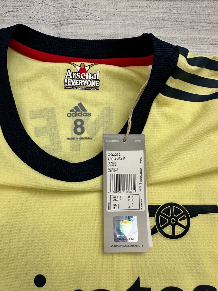 Arsenal 21/22 kitroom / match issue Away shirt - #14 Auba - size 8 (Large) - PL - Image 3 of 4