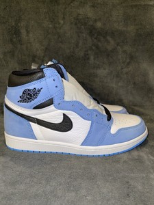 Air Jordan 1 Retro High White University Blue Size 10 5550 134 100 Authentic Ebay