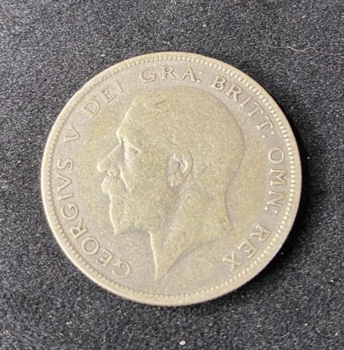 1928 Great Britain Half Crown 0.5000 Silver ASW 0.2773 Oz Free Ship