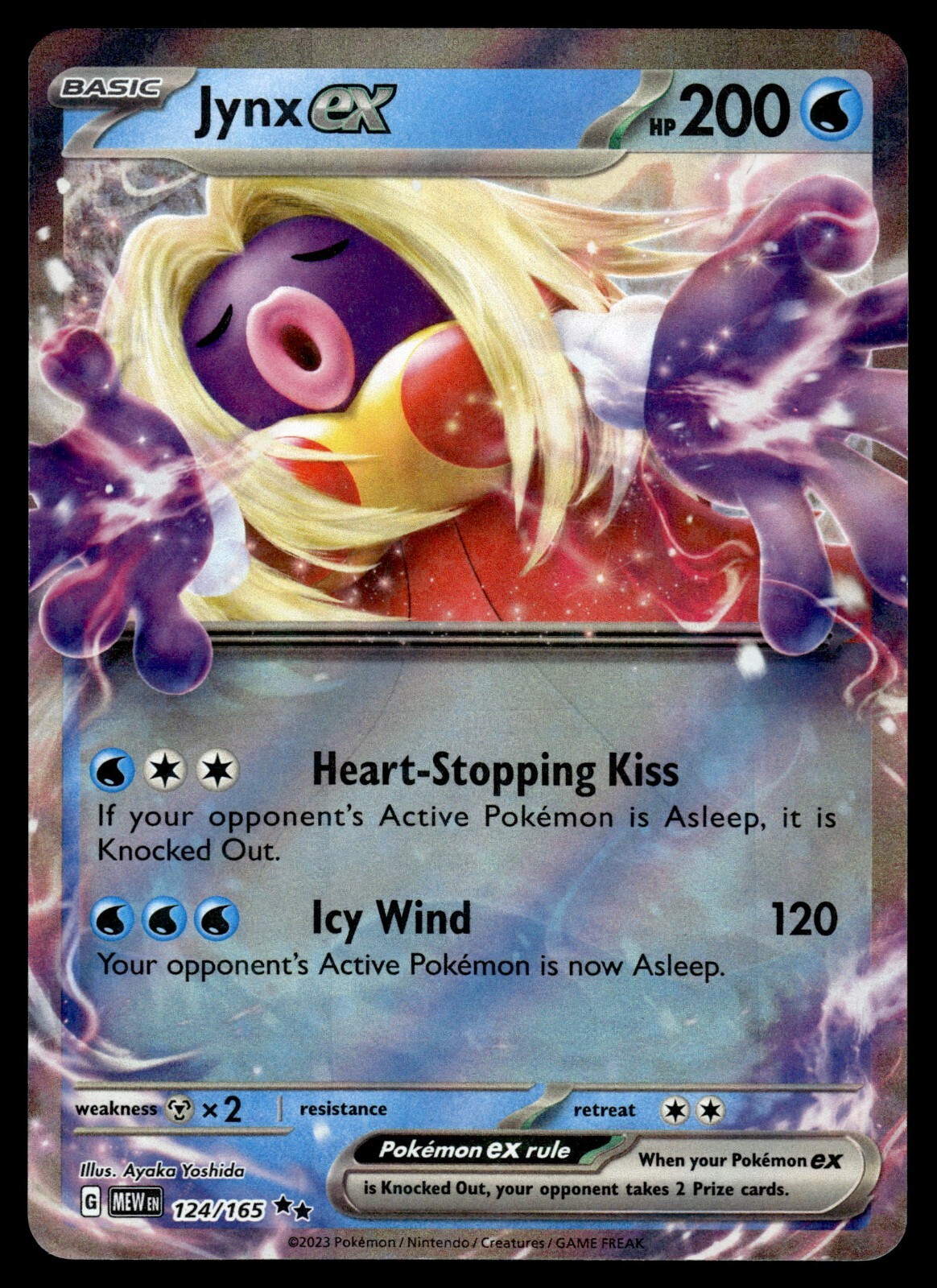 Jynx ex NM 124/165 Scarlet & Violet 151 Pokemon Card