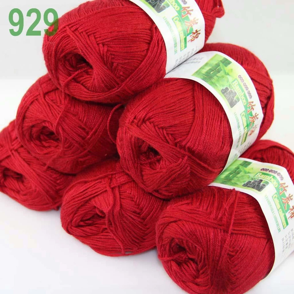 Sale Lot 6SkeinsX50g Soft Bamboo Cotton Baby Wrap Hand Knitting Crochet Yarn 929 - Image 2 of 4