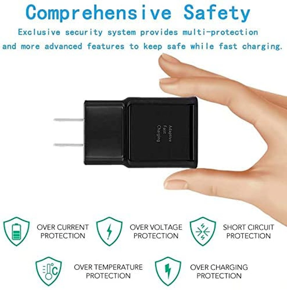 USB Wall Charger Fast Adapter Block Charging Cube Brick Box For Samsung ...