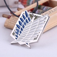 Anime Attack on Titan Scouting Legion Necklace Cosplay Pendant Toy Gift Kids