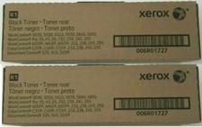 2 New Genuine Factory Sealed Xerox 006R01727 Black Toner Cartridges Workcentre