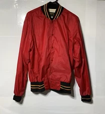VINTAGE SWINGSTER BOMBER 1970’s WINDBREAKER JACKET RED SIZE L SUPER COOL PIECE