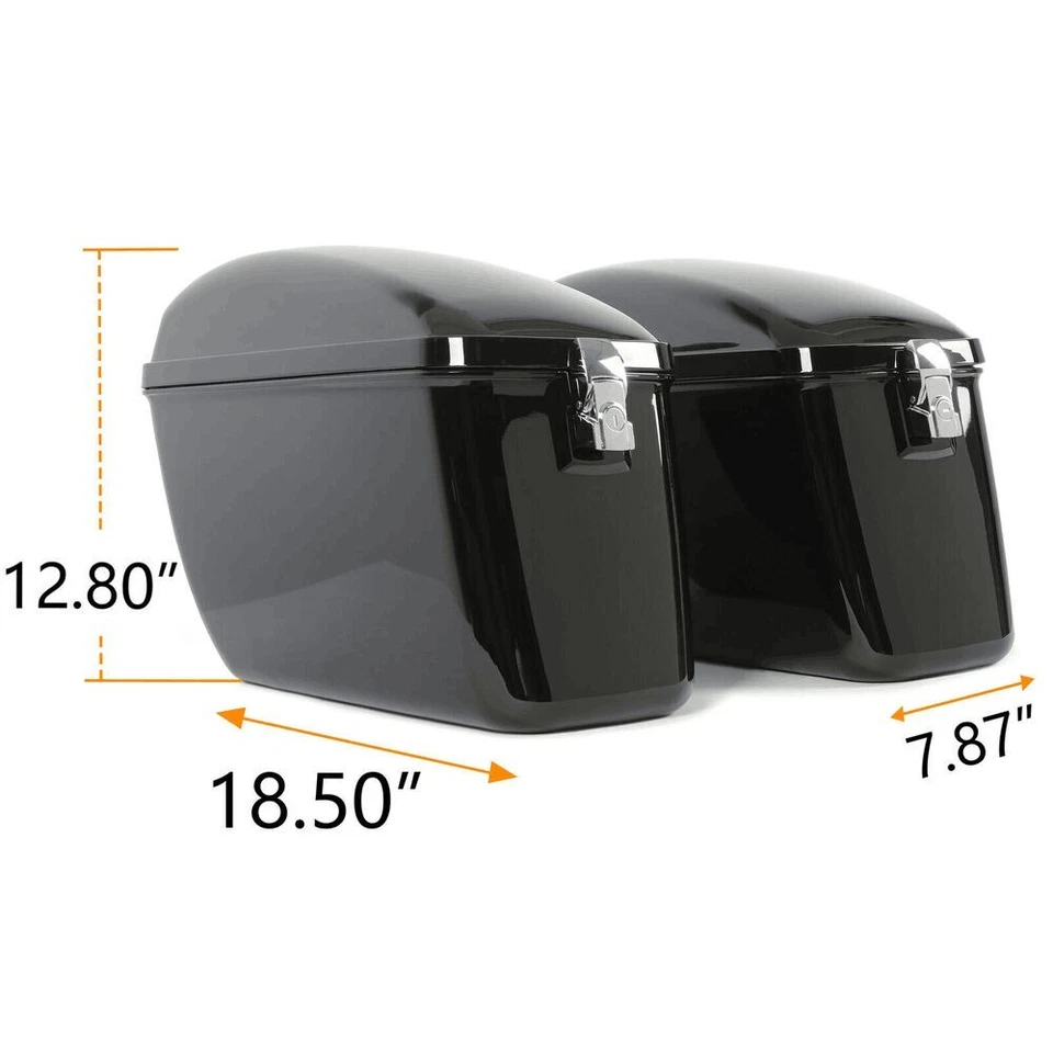 Maletas de sillín de equipaje soportes bolsa de sillín 25L más grandes para Honda VTX1800 1998-2007 Foto 3 de 4