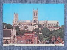 Lincoln Cathedral Lincolnshire England Vintage Postcard posted 1983 St. Mary's