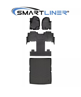 SMARTLINER Floor Mat Liner Bundle 18-24 Ford Expedition Max/Lincoln Navigator L