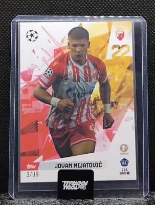 2023-24 Topps Total Football RC Rookie 1st Ed Jovan Mijatovic 3/99 PR: 148 SSP