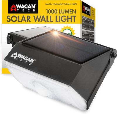 EL8570 1000 Lumens Outdoor LED Solar Wall Light Waterproof Motion Detected Light