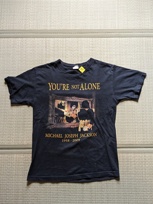 Vintage Michael Jackson Tシャツ Vintage Michael Jackson History Era T-Shirt Adult Medium Navy Blue