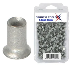 5.3mm x 8.0mm Aluminum Self Piercing Rivets, 100/Box