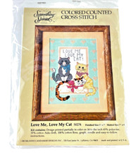 Something Special Cross Stitch Love Me Love My Cat Kitten