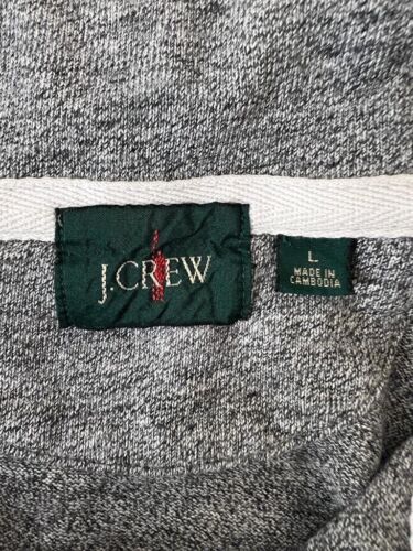 J CREW Sweater Men’s 1/4 ZIP PULLOVER Size L Gray Vintage Casual - Picture 3 of 11