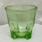 GREEN Uranium Glass Beater Rare Vtg Hazel Atlas Depression  Measuring 2 Cups