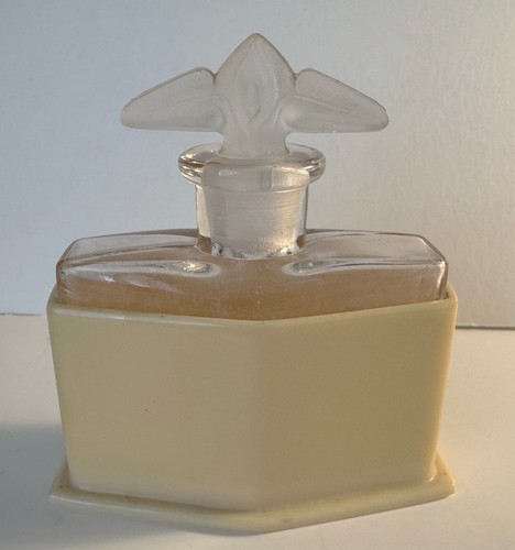Botella de perfume vintage con soporte de celuloide tocador - Imagen 3 de 5