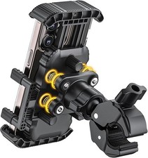 Bike Phone Holder for Handlebar, Motorcycle Phone Mount, Shock Absorbing Anti...