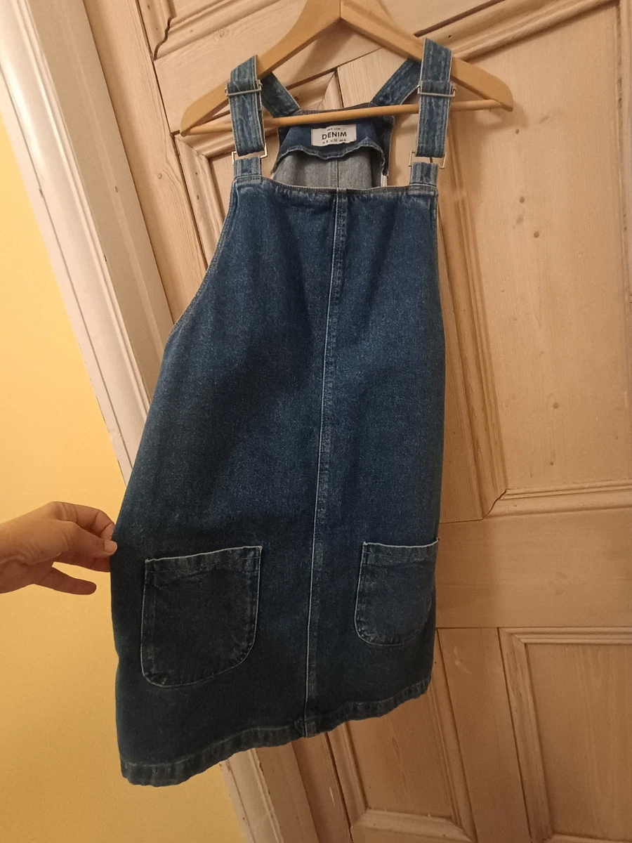denim pinafore dress new look Blue Women's Pinafore/Dungaree for sale colour: black-crochet-knit-split-leg-midi-dress Ladies dresses 36872 - Jovani | Size:M-L (40 à 44) : this piece blends fashion