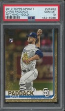2019 Topps Update Pitching Gold #263 Chris Paddack 1830/2019 RC Gem Mint PSA 10