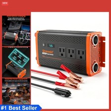 Power Inverter 1000W 12V to 110V Car Vehicle 3 AC Outlets USB PD LCD Display