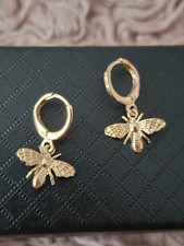 18K vergoldet vergoldet Biene Ohrringe Edelst...