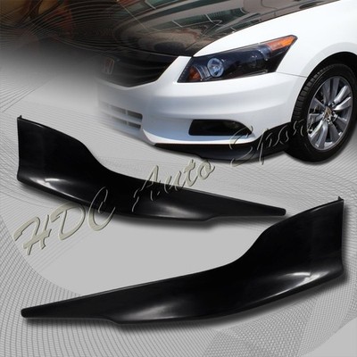 For 2011-2012 Honda Accord Sedan OE-Style Black Front Bumper Spoiler Apron Lip