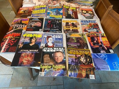Star Wars Insider Magazines 18 total plus poster and 1999 date book