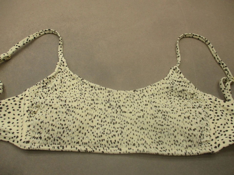 Top de bikini XHILARATION talla L forrado a lunares inalámbrico cierre trasero 10G Foto 2 de 4