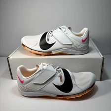 Nike Air Zoom Long Jump LJ Elite White Pink Track & Field Size 10 CT0079 101