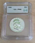 1958 Silver Proof Franklin Half Dollar NGC PF 68