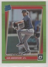 2021 Panini Donruss Optic Rated Rookie Lime Green Prizm Ian Anderson #47 0b3