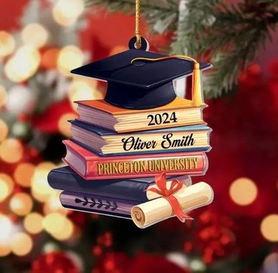 Custom Graduation Ornament, Class of 2025 Graduation 2D Flat Acrylic GLC050558