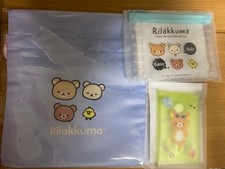 Rilakkuma Satin Pouch Set - Japanese Character Bag, 14