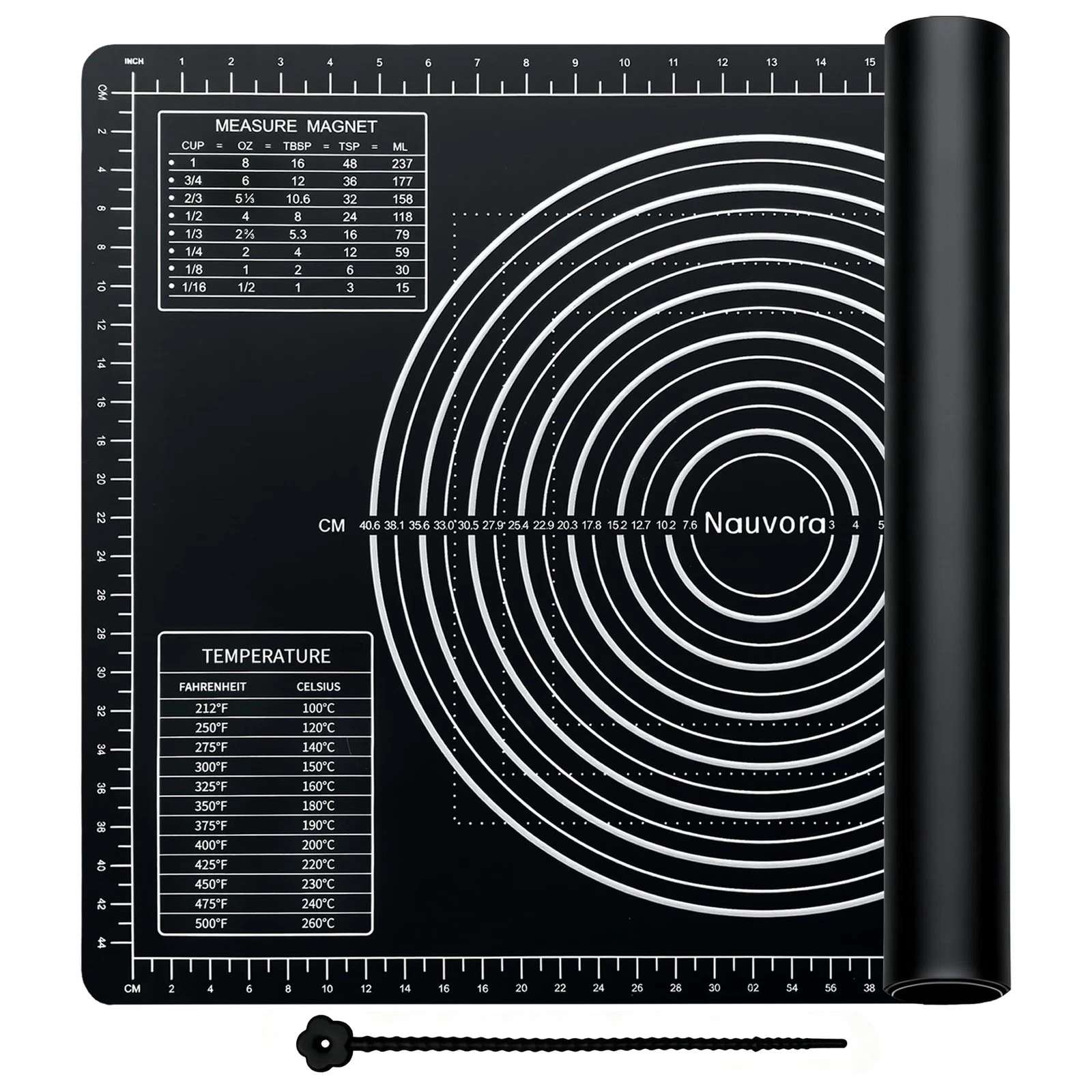 Extra Large Baking Mat - 26" Silicone Pastry Mat, Reusable Non-Stick Dough Ma...