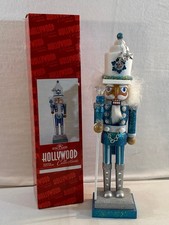 KURT S. ADLER HOLLYWOOD COLLECTION 17" TURQUOISE BLUE NUTCRACKER  ORIGINAL BOX