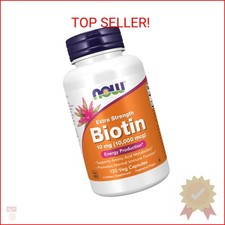 NOW Foods Supplements, Biotin 10 mg 10,000 mcg , Extra Strength, Energy Product