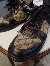 Vintage Y2K Gucci Monogram GG Canvas & Leathe...
