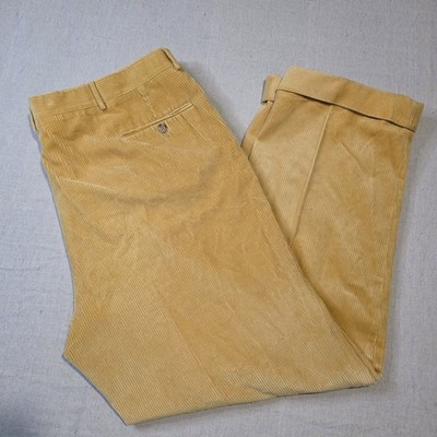 Vintage Polo Ralph Lauren Straight Leg Corduroy Pants Made In Italy Size 44×30