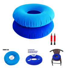 Two Pack Inflatable Donut Pillow for Tailbone Pain Hemorrhoids Seat Cushion for