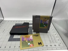 Vintage Nintendo NES Side Pocket Data East W/Manual and Cover - Tested&Working