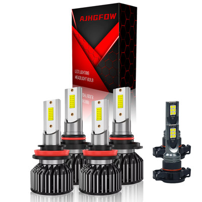 10000K LED Headlight+Fog Light Bulbs Kit For GMC Canyon 2015 2016 2017-2021