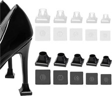10 Pairs High Heel Protectors 5 Sizes Heel Repair Caps Covers Heel Stoppers
