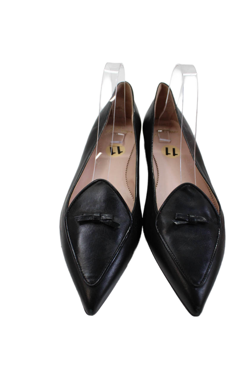 J Crew Womens Leather Solid Pointed Toe Slip On L… - image 2