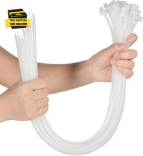 50 Pcs Zip Ties Heavy Duty Strong Large Cable Wire Ties Zip Industrial Sturdy Wi