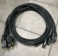 Adapter 6 ft Edison Plug To PowerCON True1 Female 12AWG 300V Lot Of 5 Neutrik