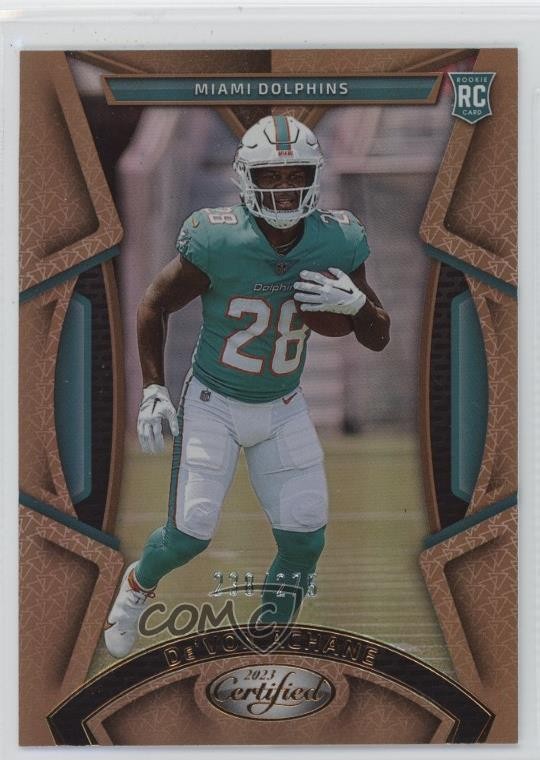 2023 Certified Rookies Mirror Bronze 238/275 De'Von Achane #160 6o3