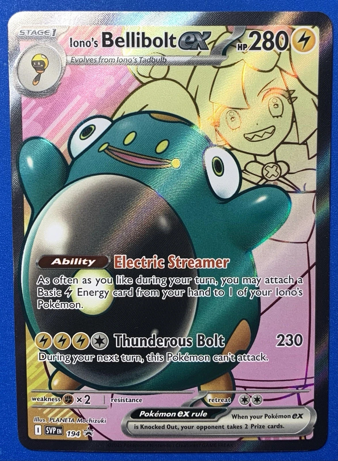 Ionos Bellibolt ex SVP 194 Black Star Promo - Pokémon TCG Scarlet & Violet Promo