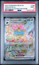 2023 POKEMON MEW EN-151 #198 Venusaur ex Special Illustration Rare PSA 9