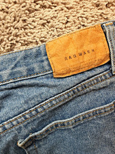 Rag Bone Rag Wash Medium Wash Denim Cut Off Shorts Size 25 Button Fly