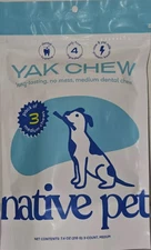 Native Pet Yaks Chews Long-Lasting Yak Cheese Himalayan Dog Chews 3 Medium 10/26